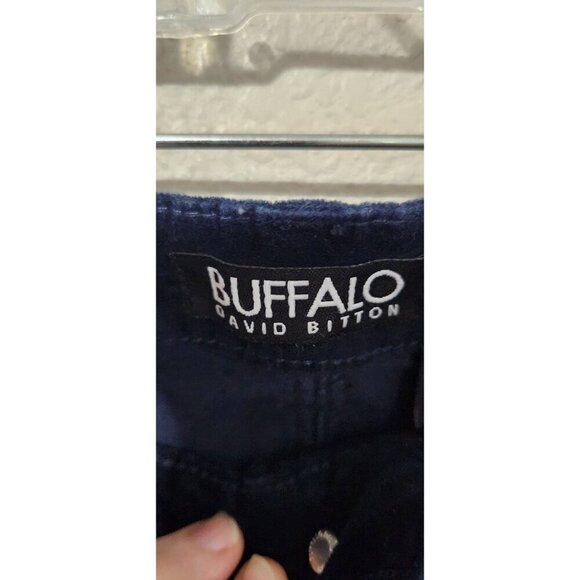 Buffalo David Bitton Pants Women Velvet size 14 Marvel Mid Rise Stretch Skinny - Picture 2 of 8